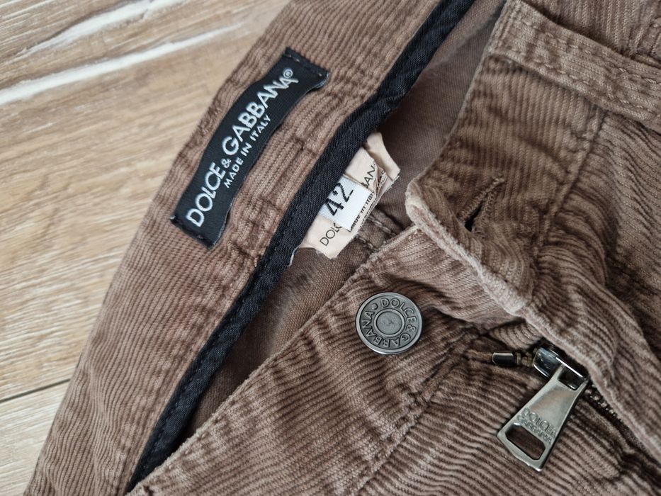 Sztruksowe męskie spodnie Dolce&Gabbana