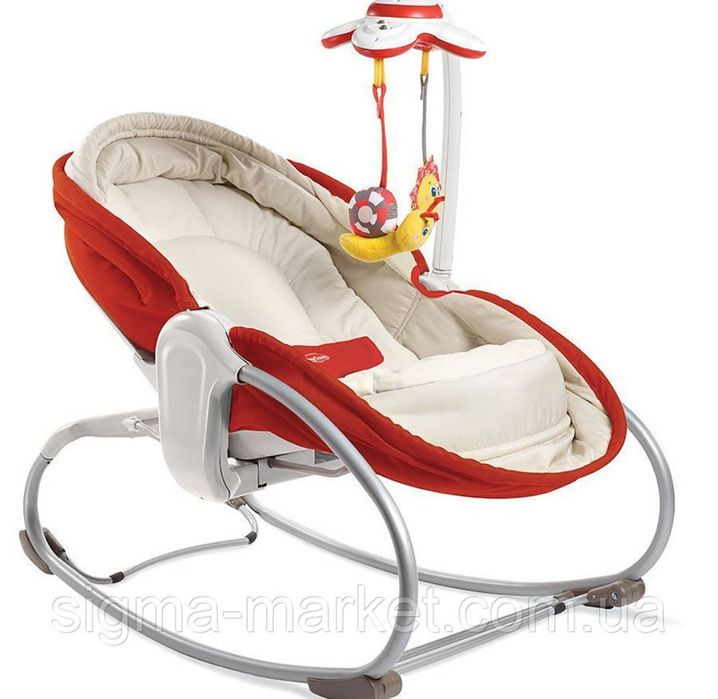 Дитячий шезлонг-люлька 3 в 1 (0-18 кг)