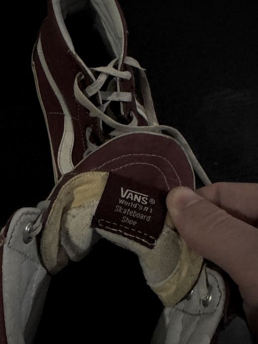 Кросівки Vans Old School High Original, розмір 42,5, бордові