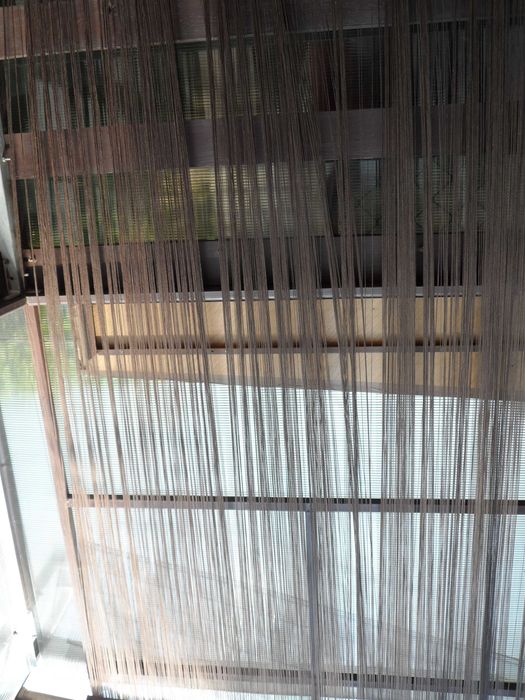 Makaron firanka spaghetti  zasłonka spagetti brąz 4 sztuki