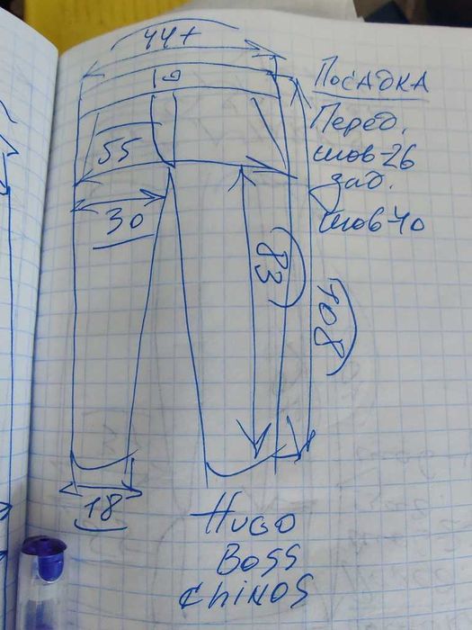 Джинсы (chino лето Hugo Boss Germany w35 stretch grey.