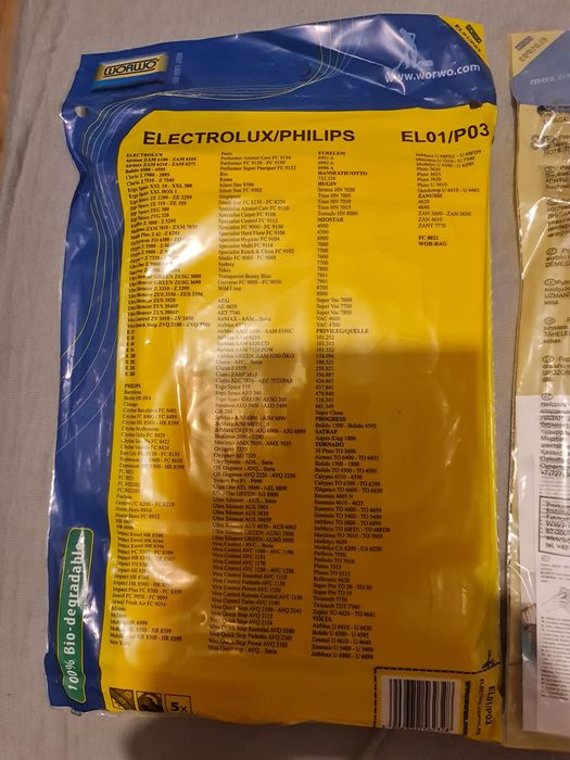 2 paczki worków do odkurzacza papierowy AEG ELECTROLUX PHILIPS EL