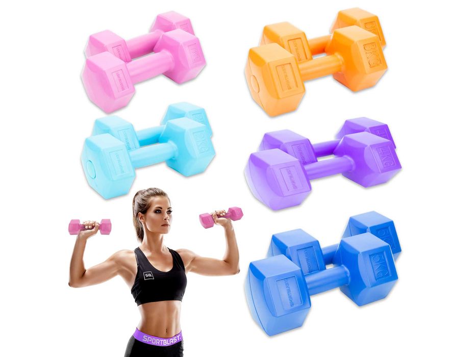 Hantle ciężarki bitumiczne stałe od 2x1kg do 2x5kg zestaw 30kg PO