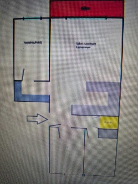 Mieszkanie na sprzedaż 64m2 Os. Słoneczne przebudowane salon z aneksem