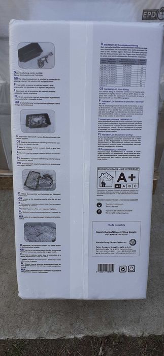 Izolacja cieplna, włókna celulozowe do ręcznego docieplania Thermofloc