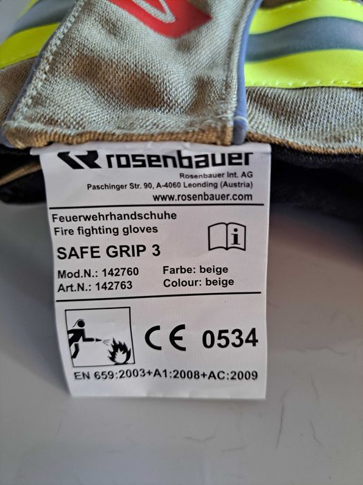Rękawice pożarnicze Rosebnauer Safe Grip 3