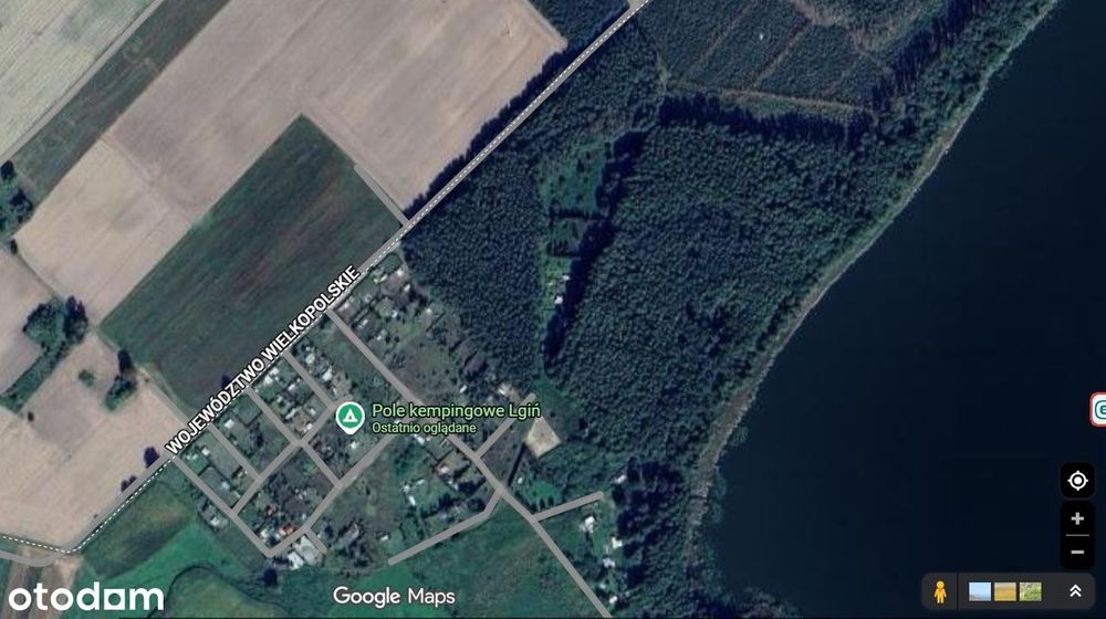 Słoneczna enklawa nad Jeziorem Lgińskim Małym – 1000m2, jezioro, las
