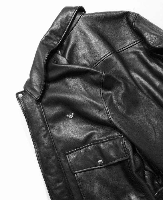 Pilotka skóra naturalna Armani Jeans Established