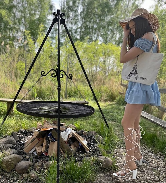 Modna materiałowa damska torebka na ramię