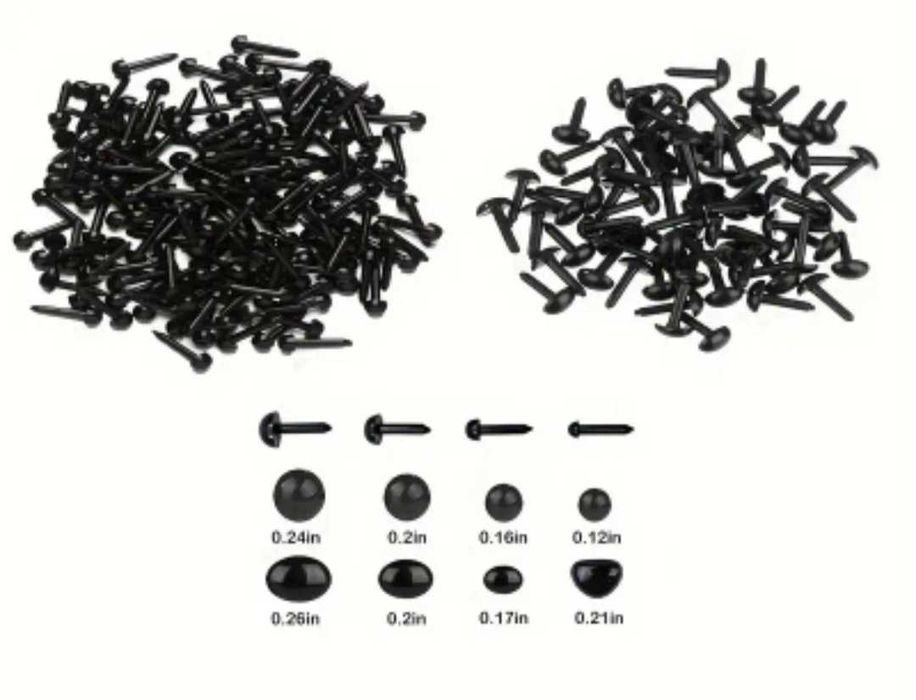 Noski oczy do pluszaka maskotki