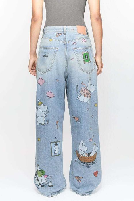 Джинси Acne Studios x Moomin Super Baggy Fit Jeans Blue