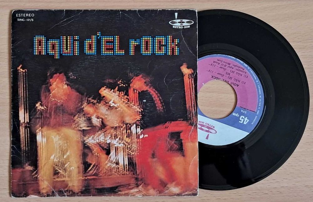 AQUI D'EL-ROCK Eu Não Sei Dedicada 7/45 Disco Novo 1979 PORTUGAL PUNK