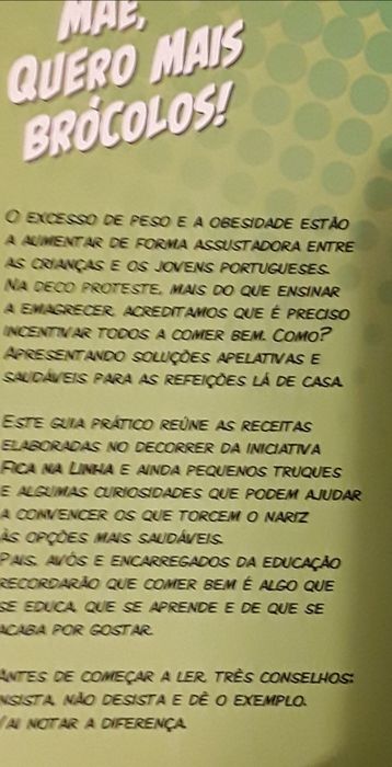 Livro: Mãe, quero mais brócolos! (DECO PROTESTE)