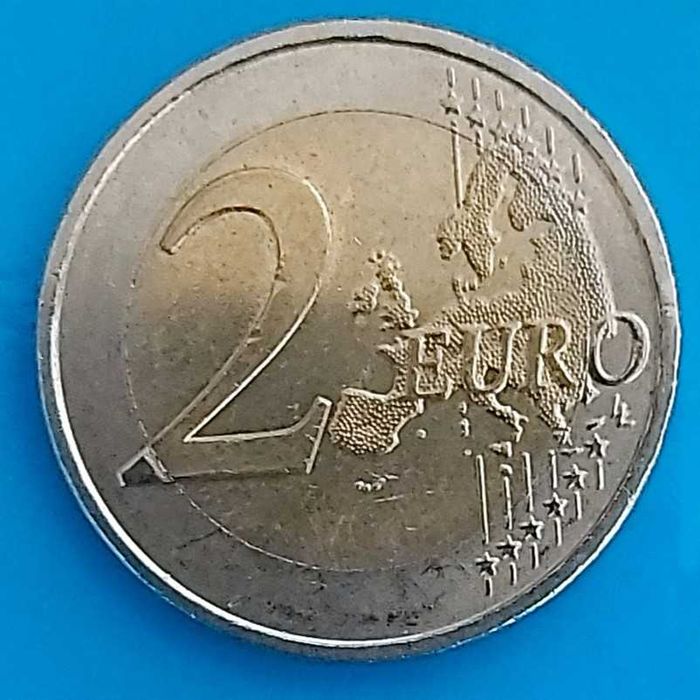 2 Euros de 2015 Letra J da Alemanha, 30º Aniversário Bandeira UE