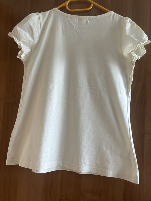Bluzka tshirt Casual W.E.A.R, 36/38,krótki rękaw,kremowa