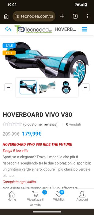 Hoverborard vivo v80