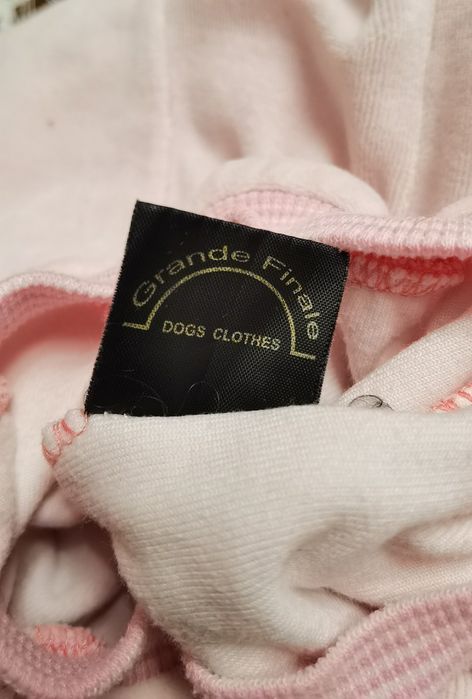 Bluza dla psa Grande Finale - różowa  z brokatowym króliczkiem, S