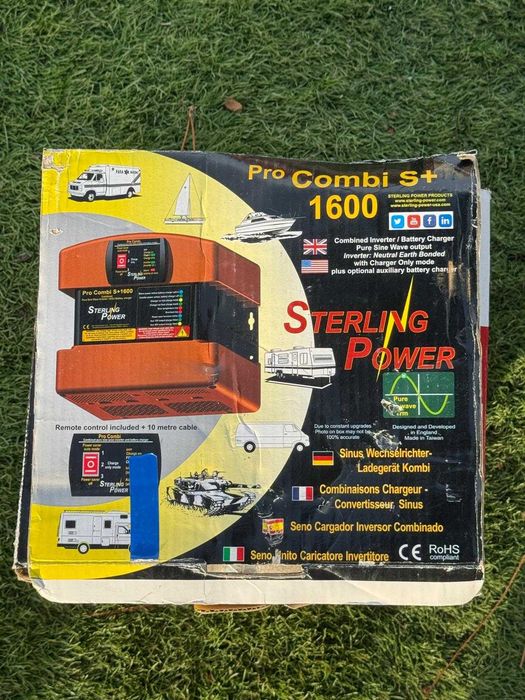 Inversor/Carregador Sterling Power Pro Combi S+ 1600: Onda Pura