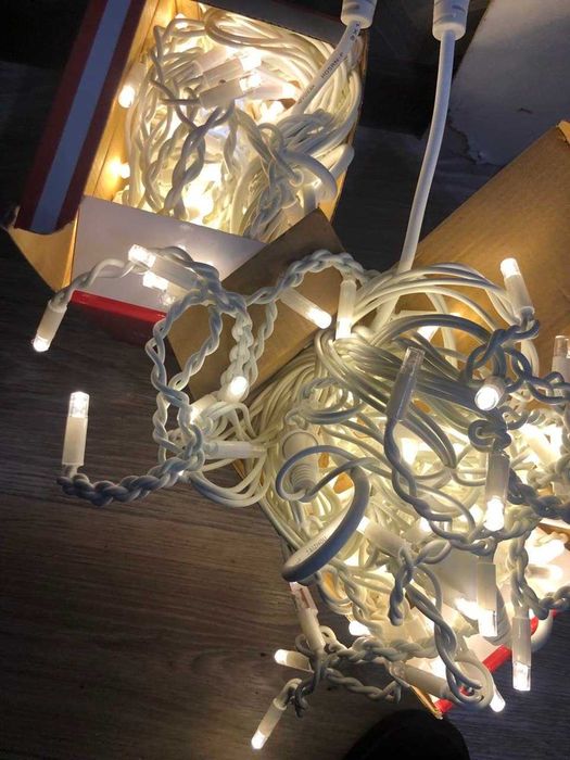 Бахрома уличная Гирлянда + Flash LED MOD_7.7.1 Фасадная Штора наружная