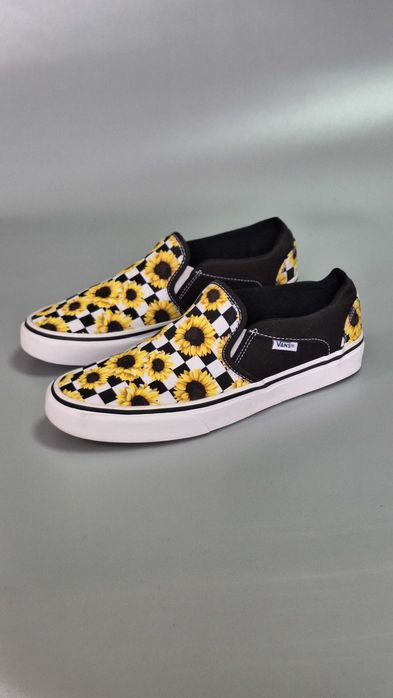 EU 40,5 / 26 см Сліпони Vans Classic Slip-On Sunflower жіночі  взуття жіноче кеди кеды женские