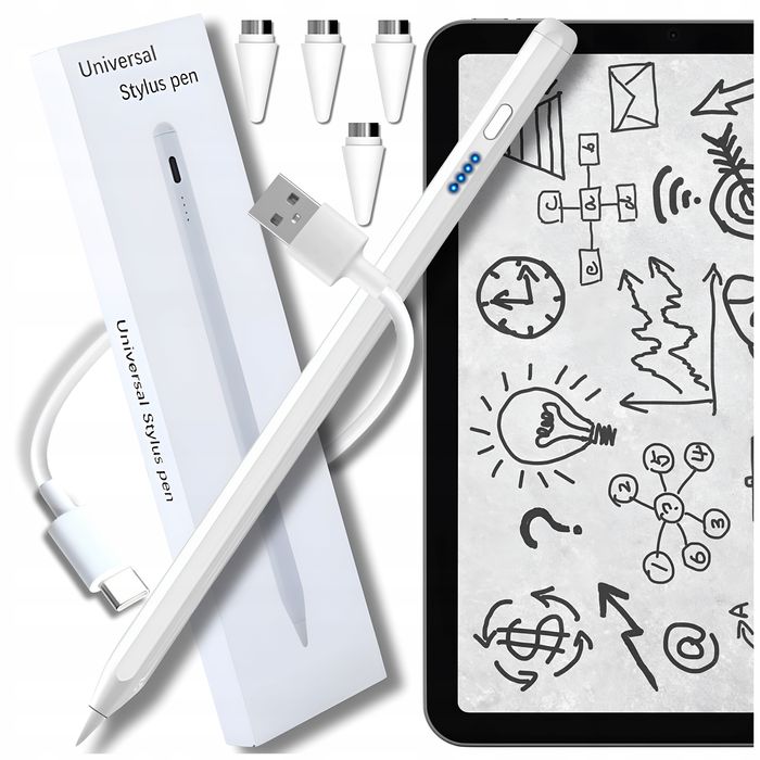 Rysik Stylus Pencil Pen Do Telefonu Tableta Uniwersalny 4 Końcówki