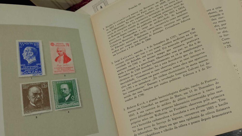 Boletins Selos com efígies de Médicos - F. Hoffmann-La Roche