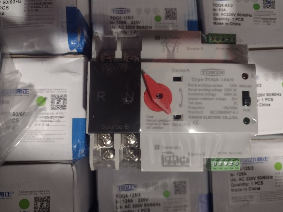 Авр автомат вводу резерву Tomzn TOQ5-125/2р3р4р