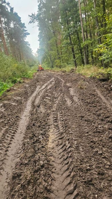 Usługi równiarką drogową
