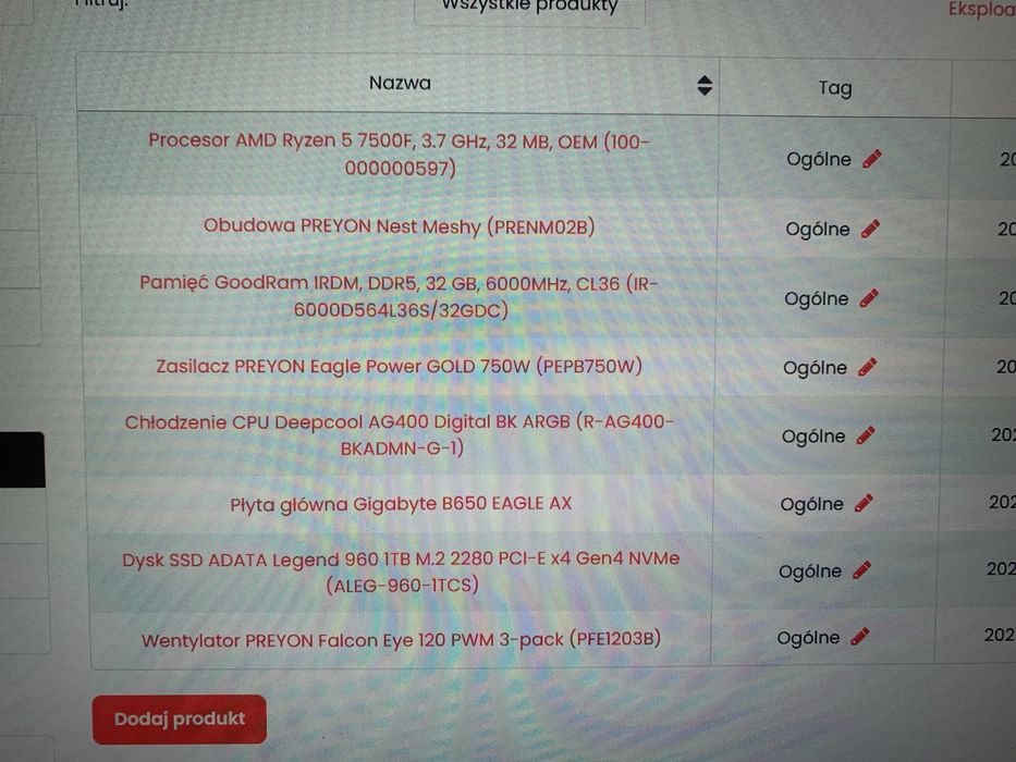 Pc rtx 3070ti ryzen 5 7500f 32 gb ddr5 6000mhz