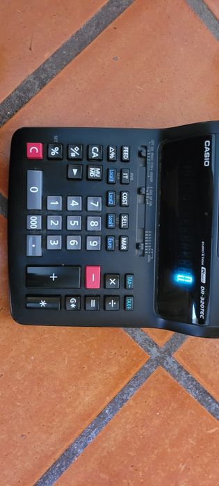 Maquina de calcular casio de rolo