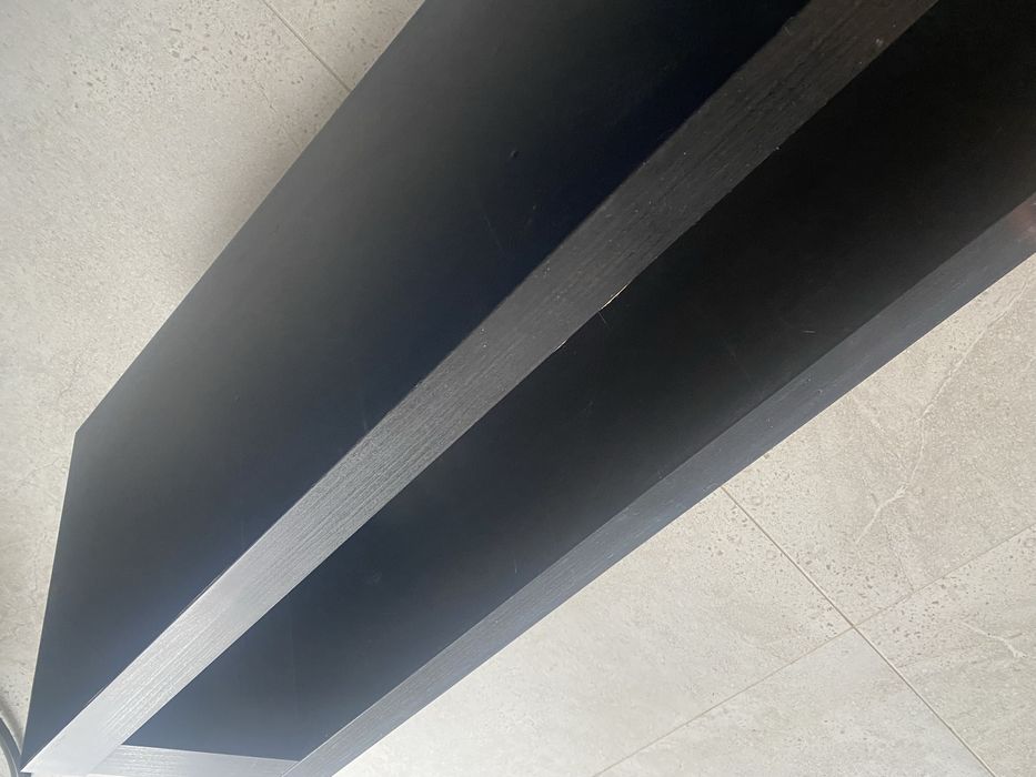 Półka podwojna lack ikea na ścianę wenge