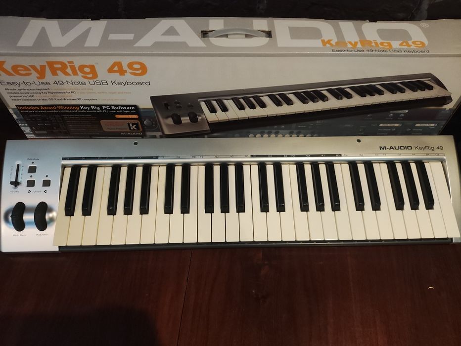 Midi клавиатура m audio keyrig 49. Хорошее состояние