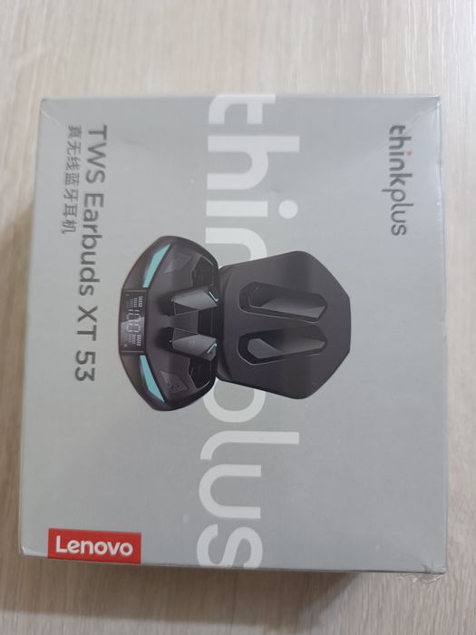 Lenovo XT53 блютуз навушники чорні та білі