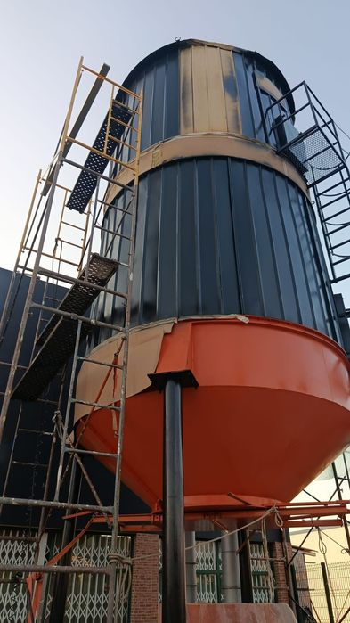 Silos e sistemas de aspiração e turbinas