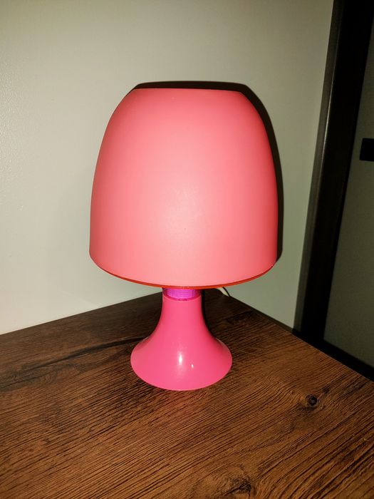 Lampka lampa nocna malinowa