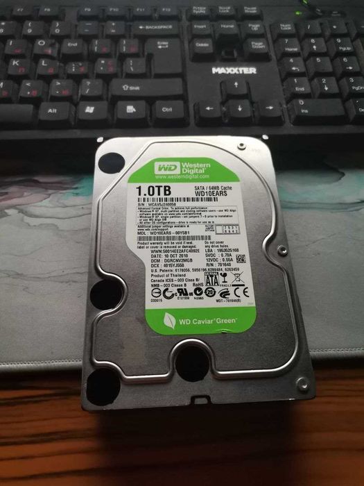 Жорсткий диск HDD WD green 1Tb 3.5, гарний стан