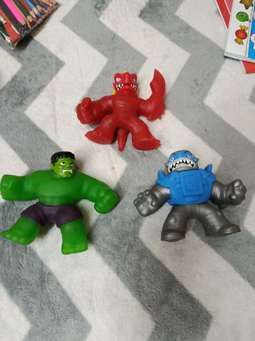 Игрушки Goo Jit Zu,Астро Траш,Блейзагон,Халк