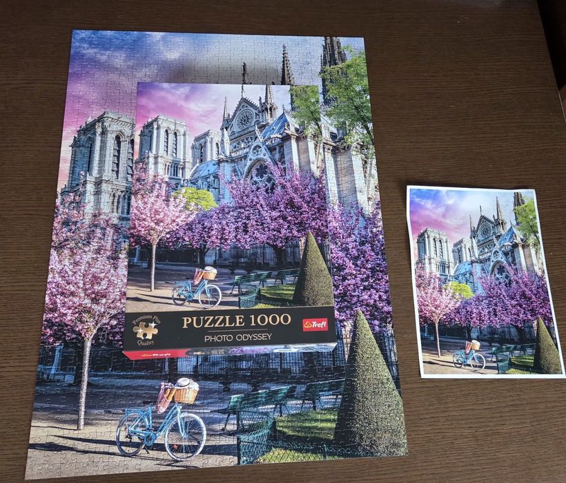 Puzzle 1000 szt kompletne Katedra Notre Dame Trefl