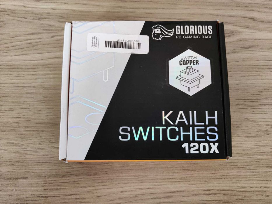 Swiche Glorious Kailh Speed Copper 60 szt przełączniki brown tactile