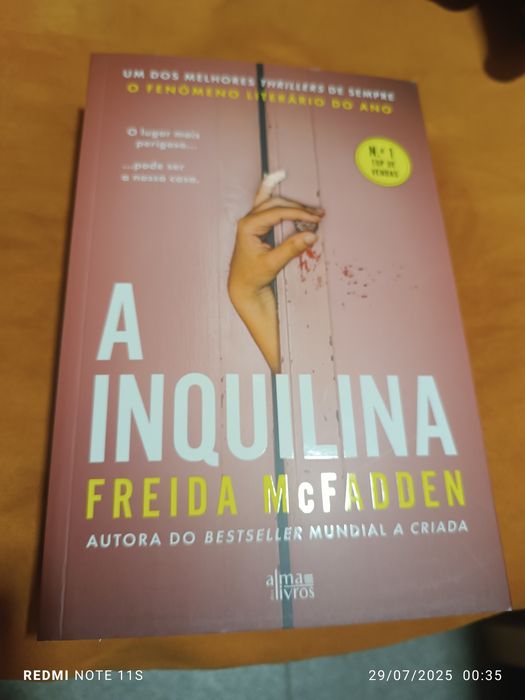 Livro NOVO a INQUILINA da FREIDA McFADDEN