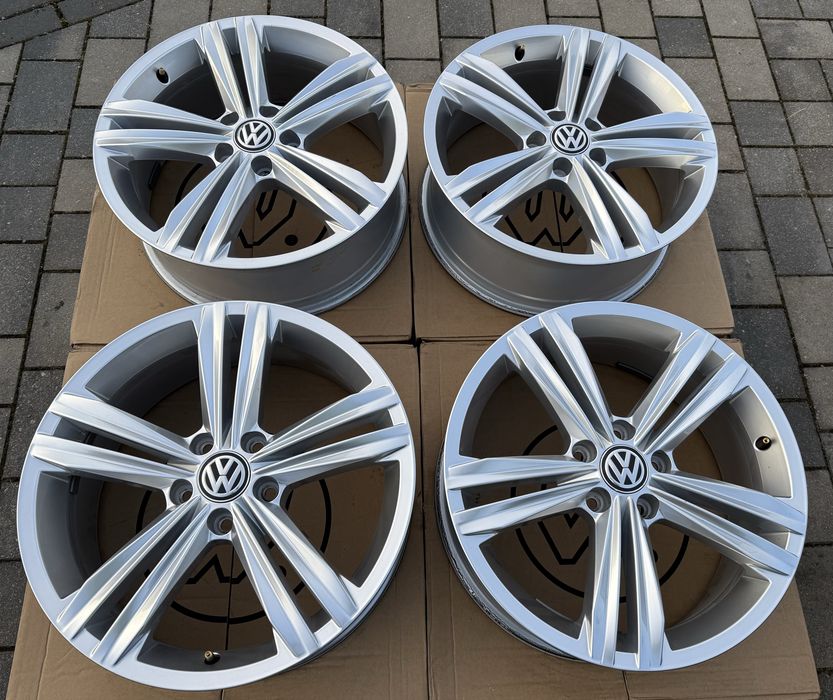Oryginalne Felgi Volkswagen 18" 5x112 Tiguan R-line Passat Arteon Golf