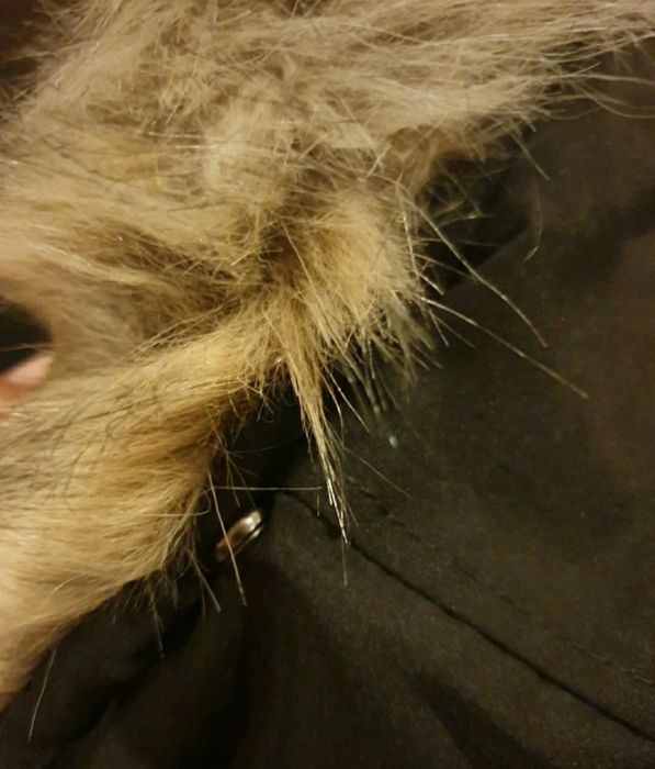 czarna zimowa parka kurtka XL zara