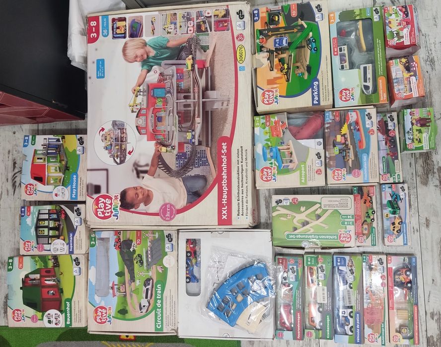 Дерев'яна залізниця елементів PlayTive (Brio, Hape, Viga Toys, Ikea