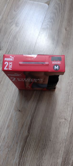 Bokserki męskie puma M 2pak khaki i czarne