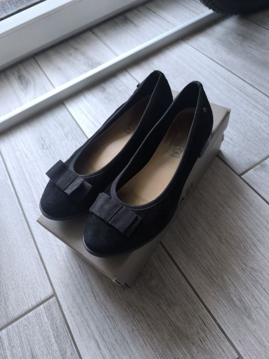 Baleriny skóra naturalna r.37