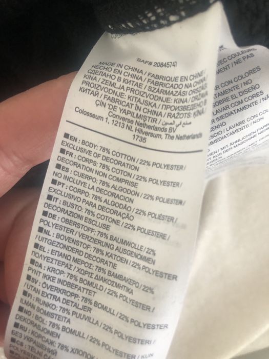 Czarna bluza sportowa converse