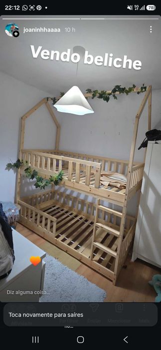 Vendo cama beliche montesorri