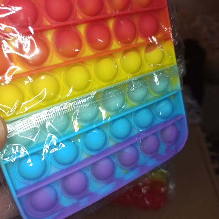 Игрушка поп ИТ антистресс для детей всех возрастов пупырка цветная