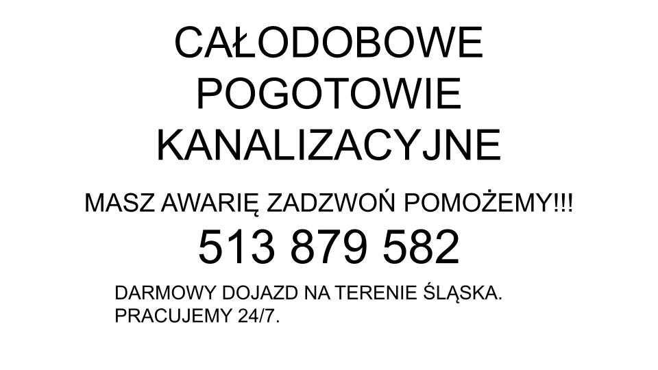 Przepychanie rur udrażnianie kanalizacji Hydraulik 24h