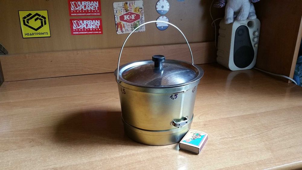 Титановый Походный Туристический Котелок из Советского Титана 2мм